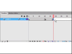 Adobe Flash CS5 Professional - timeline