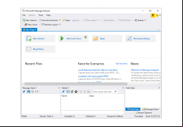Microsoft Message Analyzer - main-screen