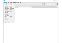 Netscape Communicator - file-menu