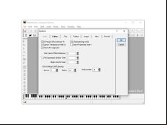 NoteWorthy Composer - options